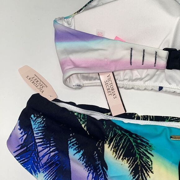 🔥VICTORIA SECRET SWIMSUIT 2 pc xsmall removable padded //medium New #8 - Picture 5 of 8